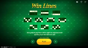 777 Strike Rules - Win Lines